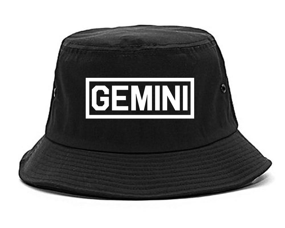 Gemini_Horoscope_Sign Black Bucket Hat