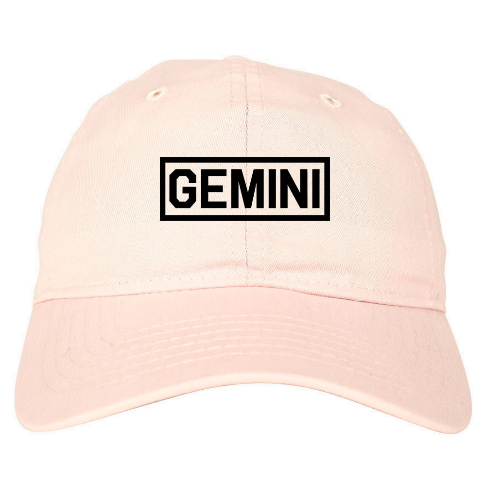 Gemini_Horoscope_Sign Pink Dad Hat