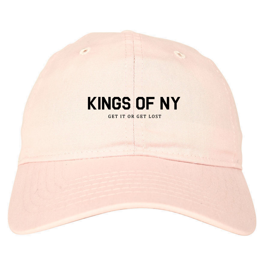 Get It Or Get Lost Mens Dad Hat Baseball Cap Pink