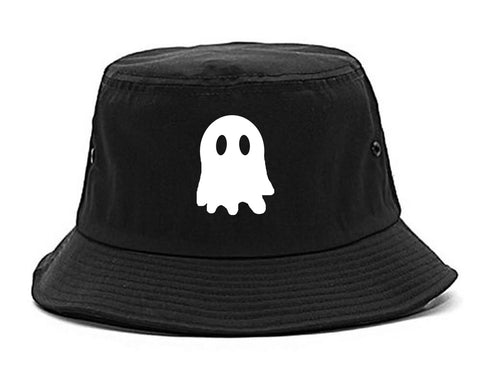 Ghost Black Bucket Hat