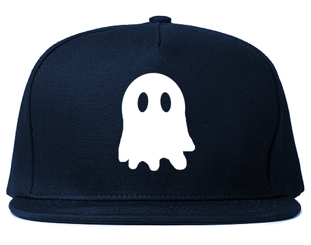 Ghost Navy Blue Snapback Hat