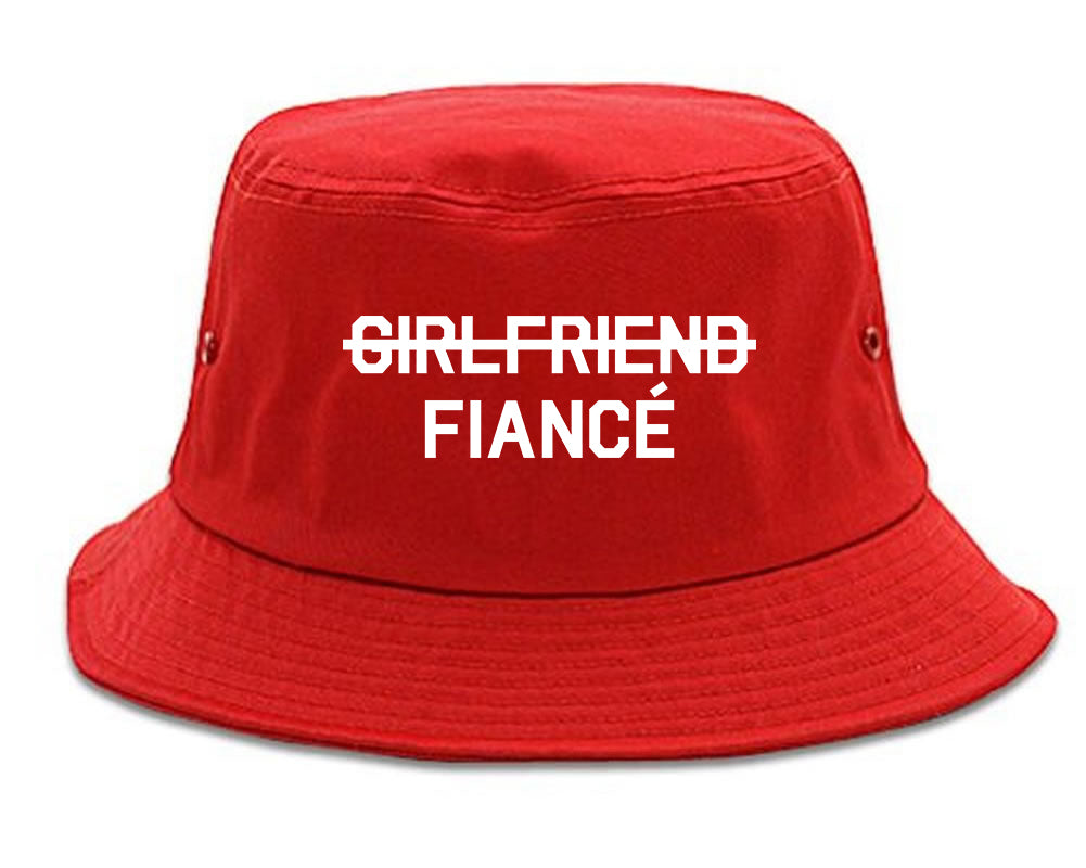 Girlfriend_Fiance_Engagement Red Bucket Hat