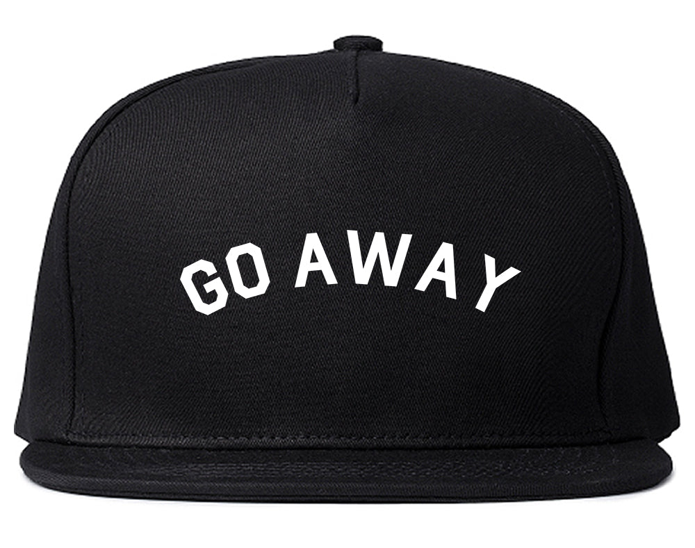 Go_Away Black Snapback Hat