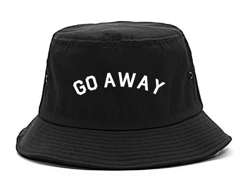 Go_Away Black Bucket Hat