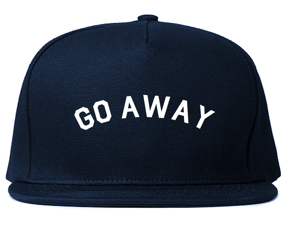 Go_Away Navy Blue Snapback Hat