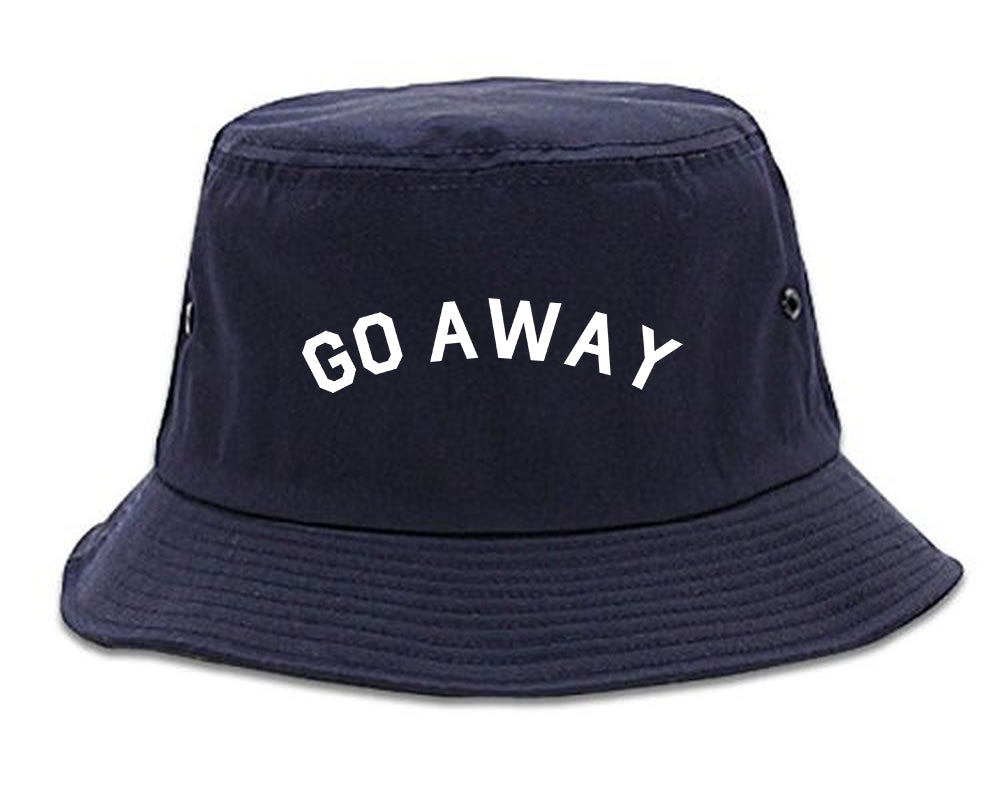 Go_Away Navy Blue Bucket Hat