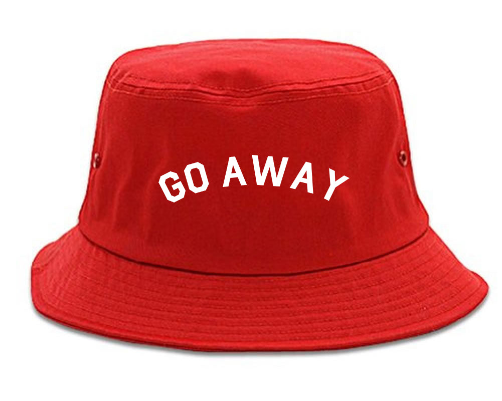 Go_Away Red Bucket Hat