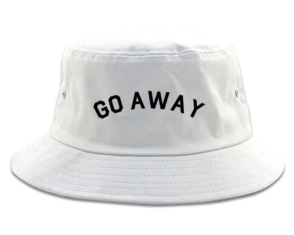 Go_Away White Bucket Hat