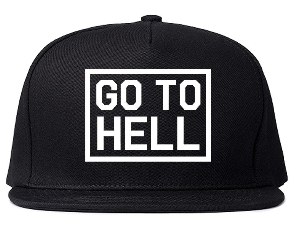 Go_To_Hell Black Snapback Hat