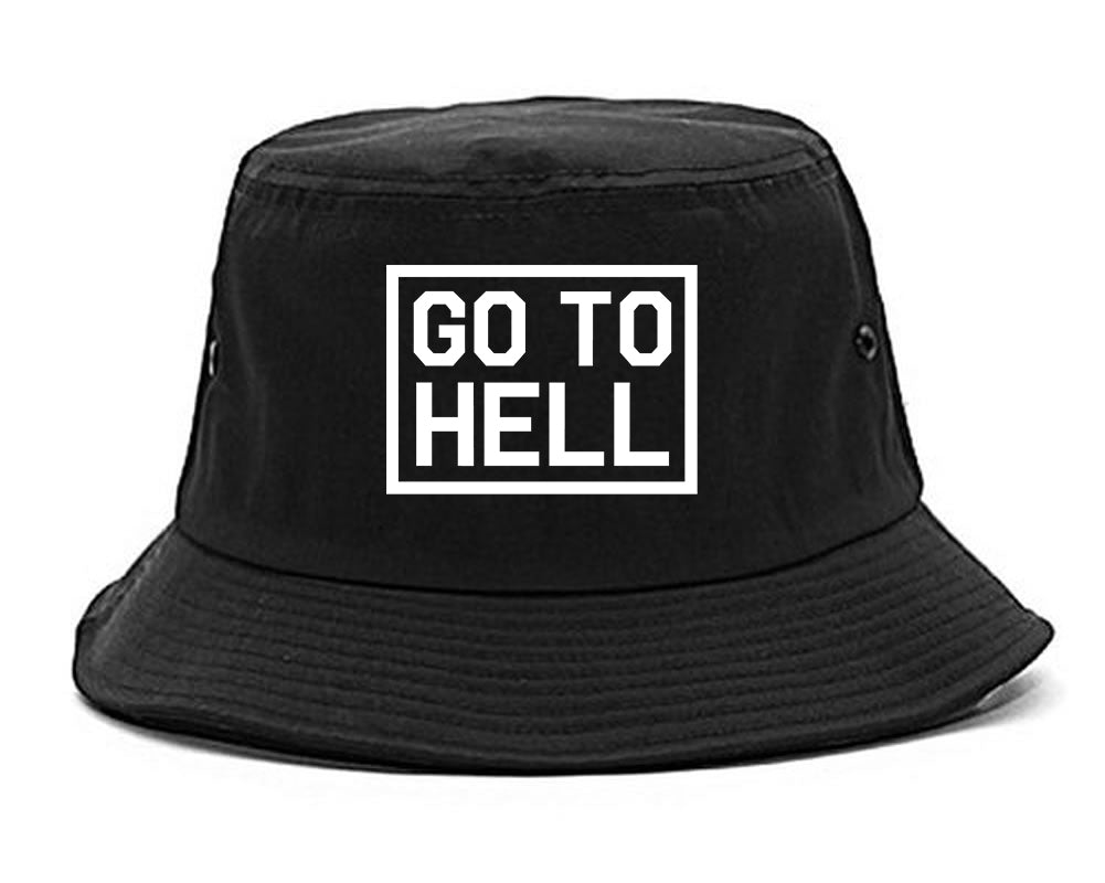 Go_To_Hell Black Bucket Hat