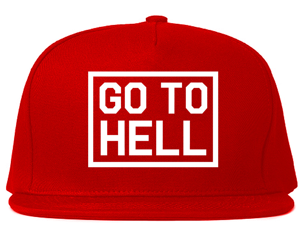 Go_To_Hell Red Snapback Hat