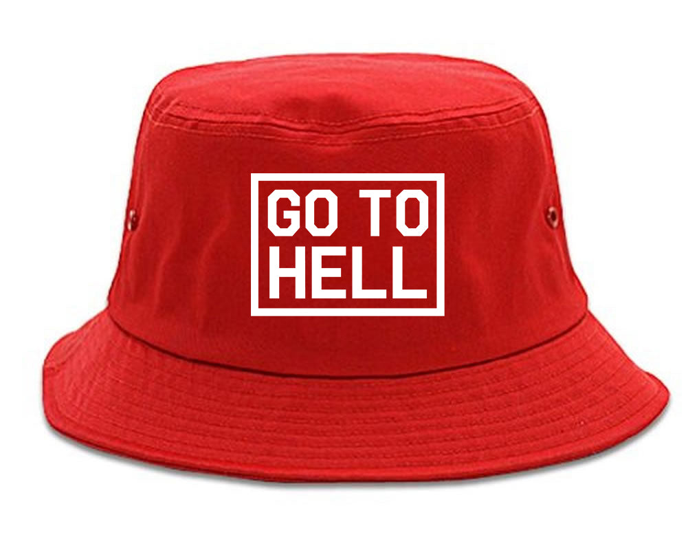 Go_To_Hell Red Bucket Hat