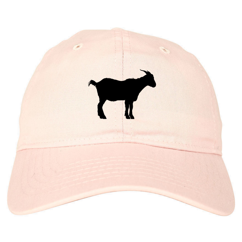 Goat_Animal Pink Dad Hat