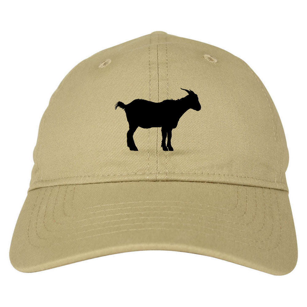 Goat_Animal Tan Dad Hat