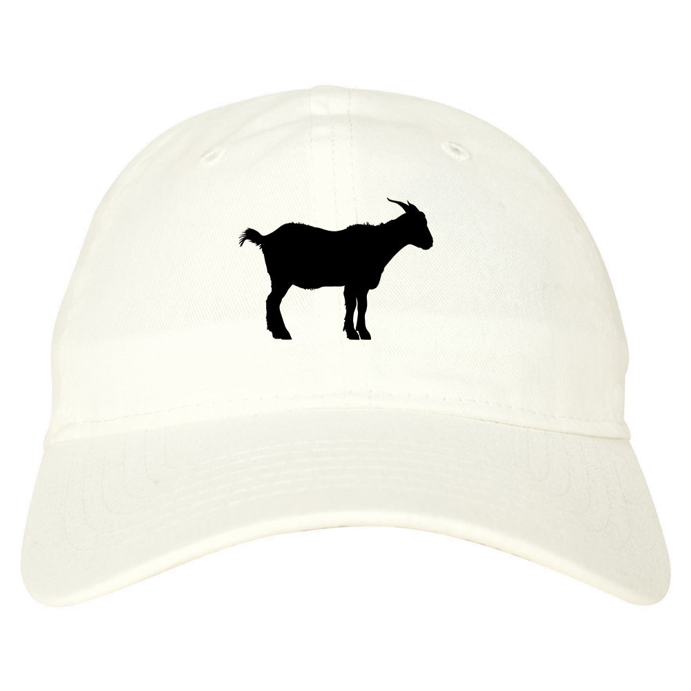 Goat_Animal White Dad Hat