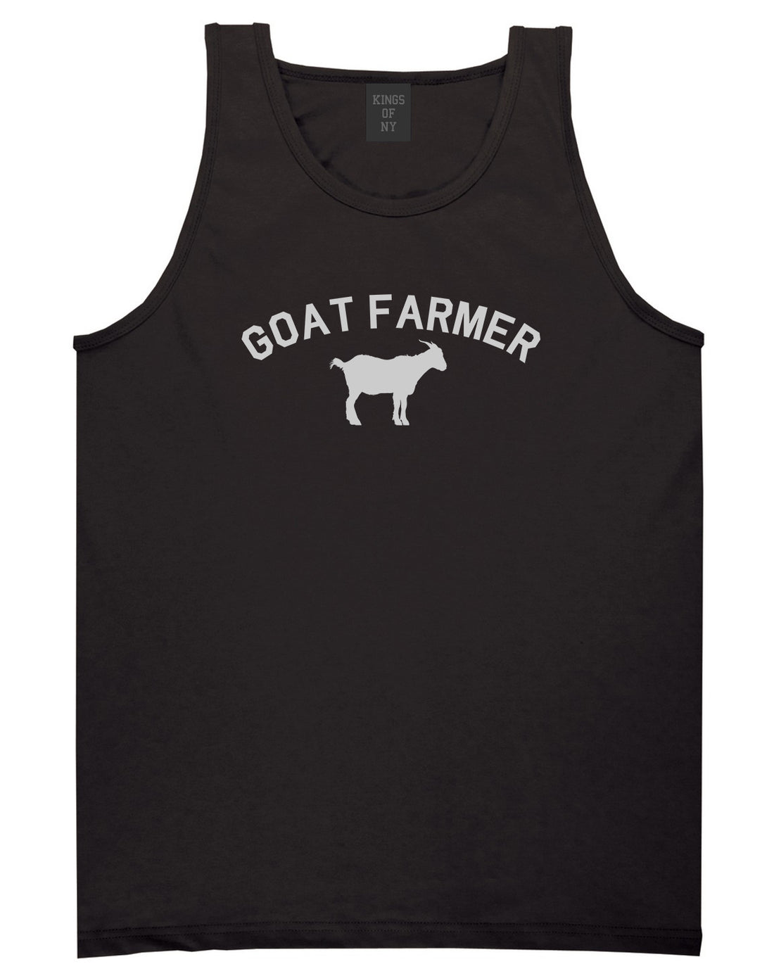 Goat Farmer Mens Black Tank Top Shirt by KINGS OF NY