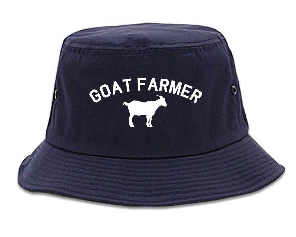 Goat_Farmer Navy Blue Bucket Hat