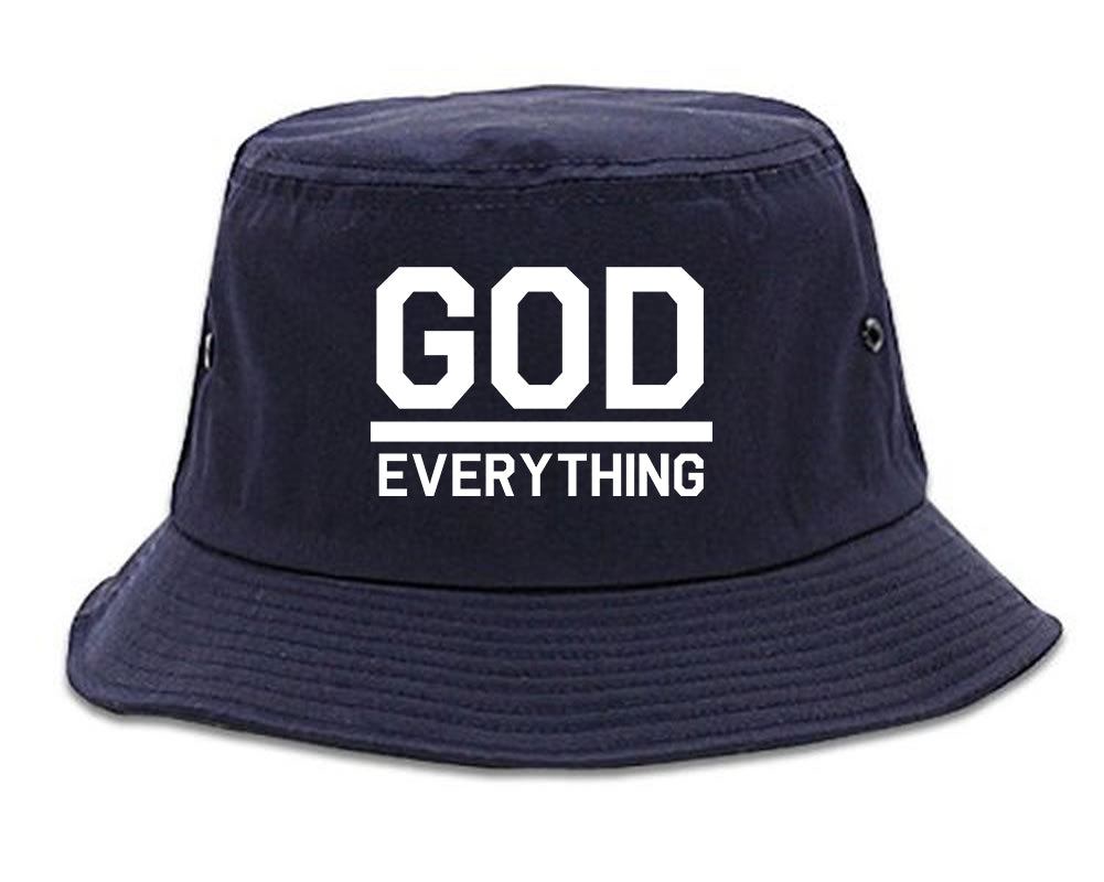 God Over Everything Mens Snapback Hat Navy Blue