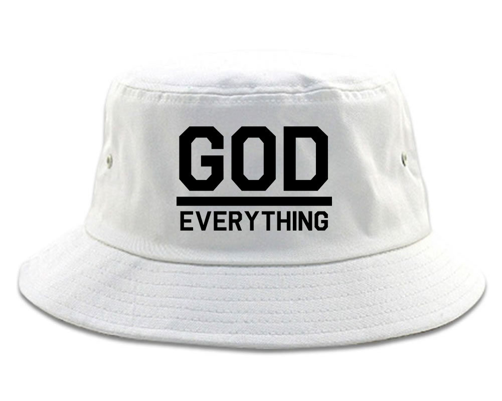 God Over Everything Mens Snapback Hat White