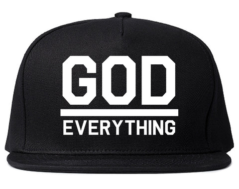 God Over Everything Mens Snapback Hat Black