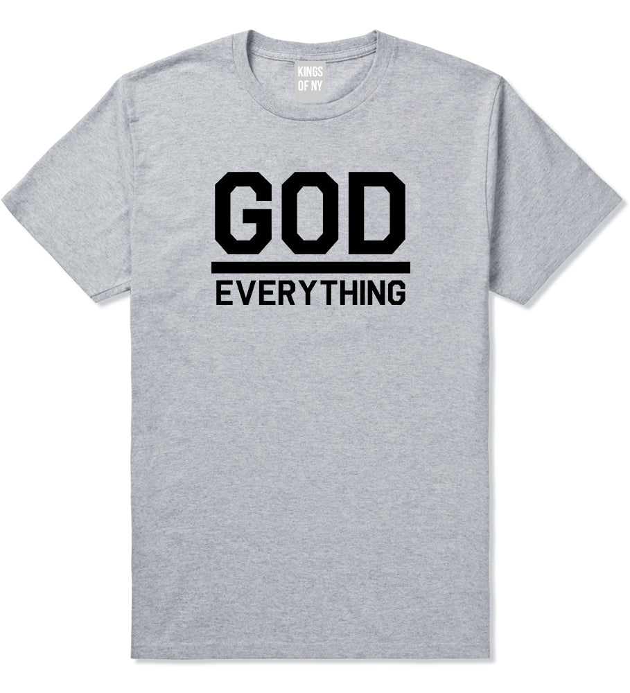 God Over Everything Mens T Shirt Grey