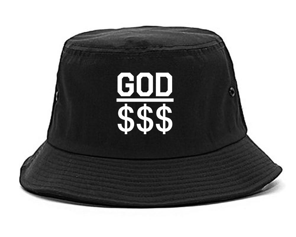 God Over Money Mens Snapback Hat Black
