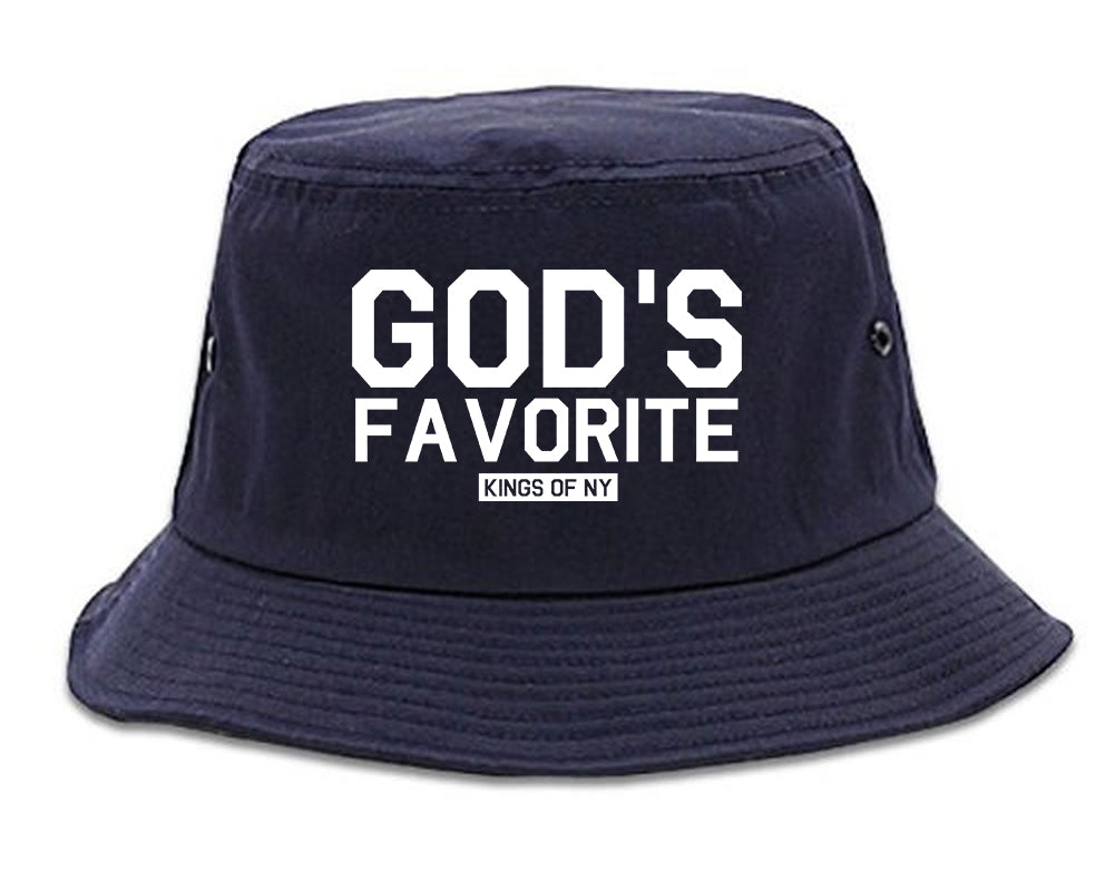 Gods Favorite Kings Of NY Mens Snapback Hat Navy Blue