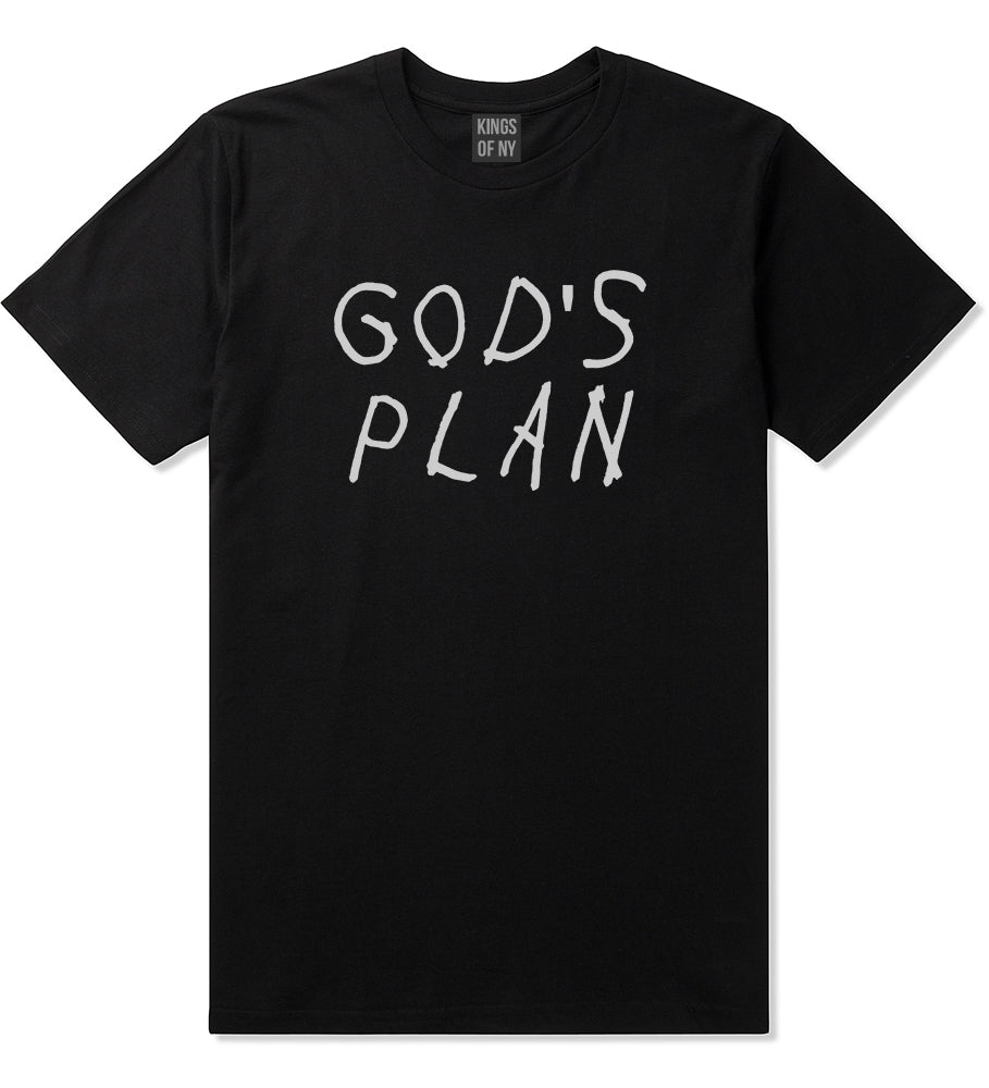 Gods Plan Mens T Shirt Black