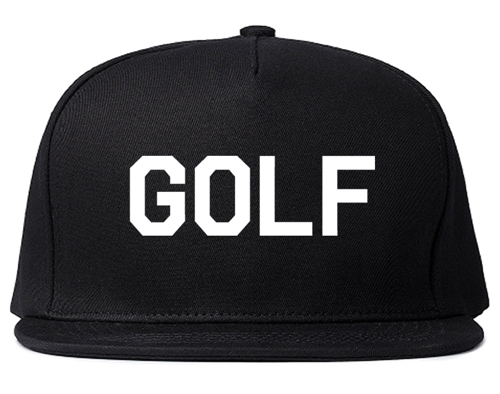 Golf_Sport Black Snapback Hat