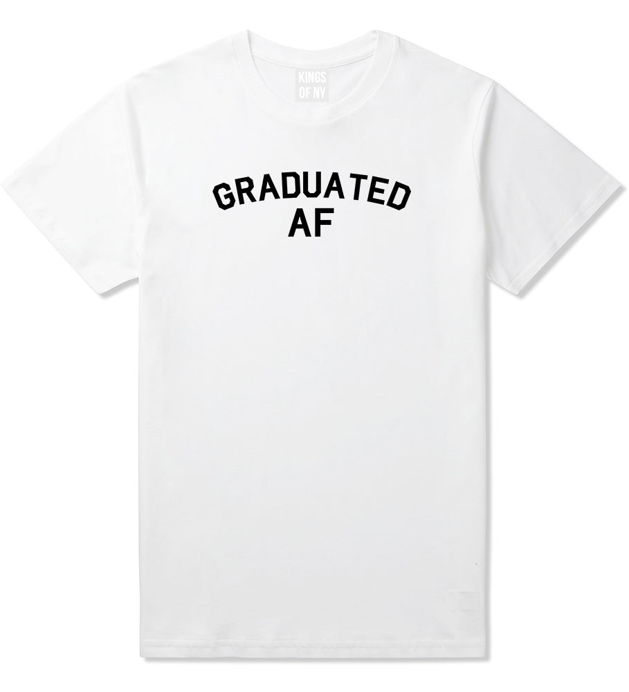 Graduated AF Funny Graduation Mens T Shirt White