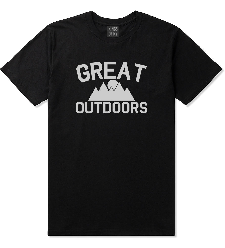 Great Outdoors Camping Mens T Shirt Black