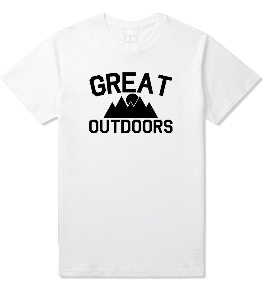 Great Outdoors Camping Mens T Shirt White