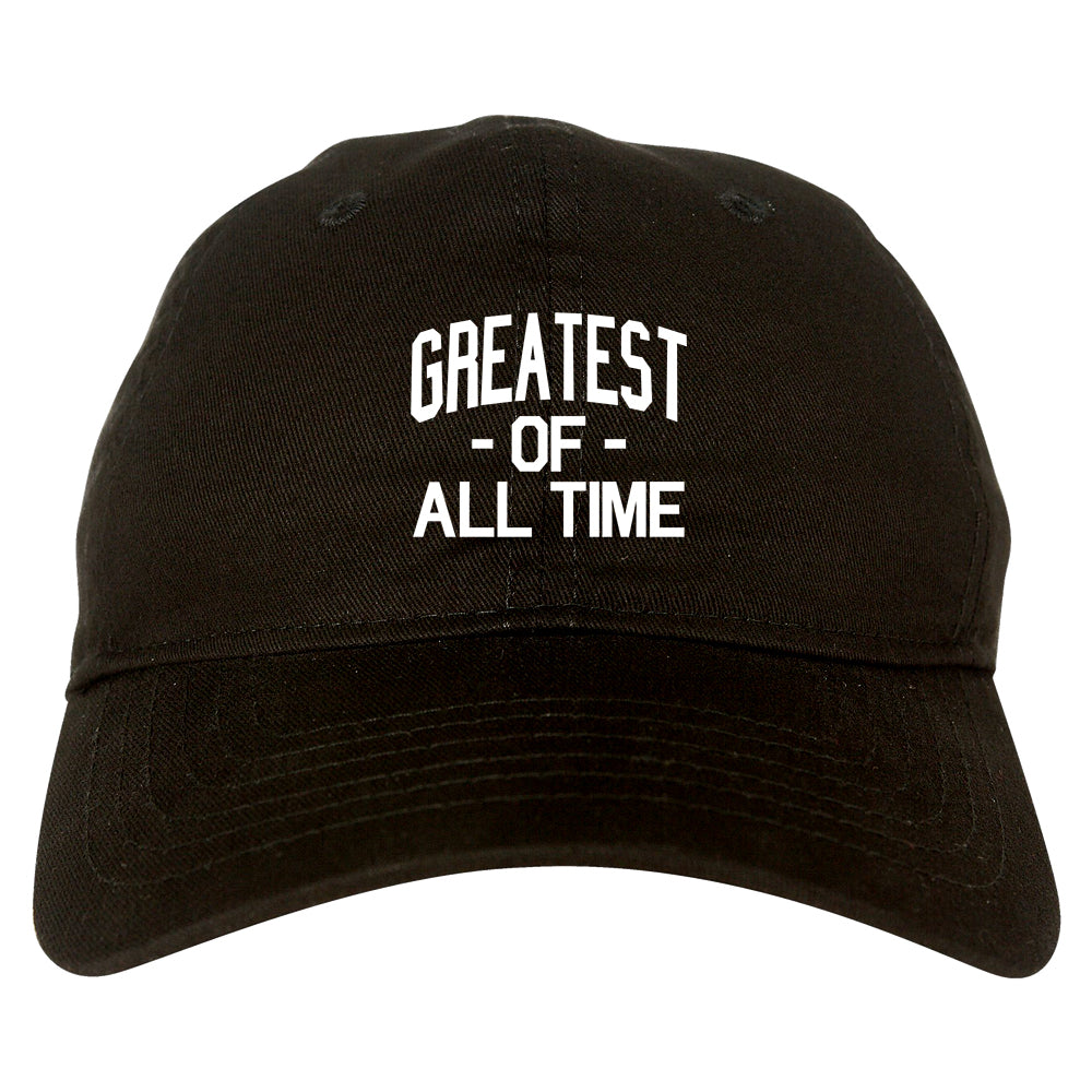 Greatest Of All Time GOAT Mens Dad Hat Baseball Cap Black