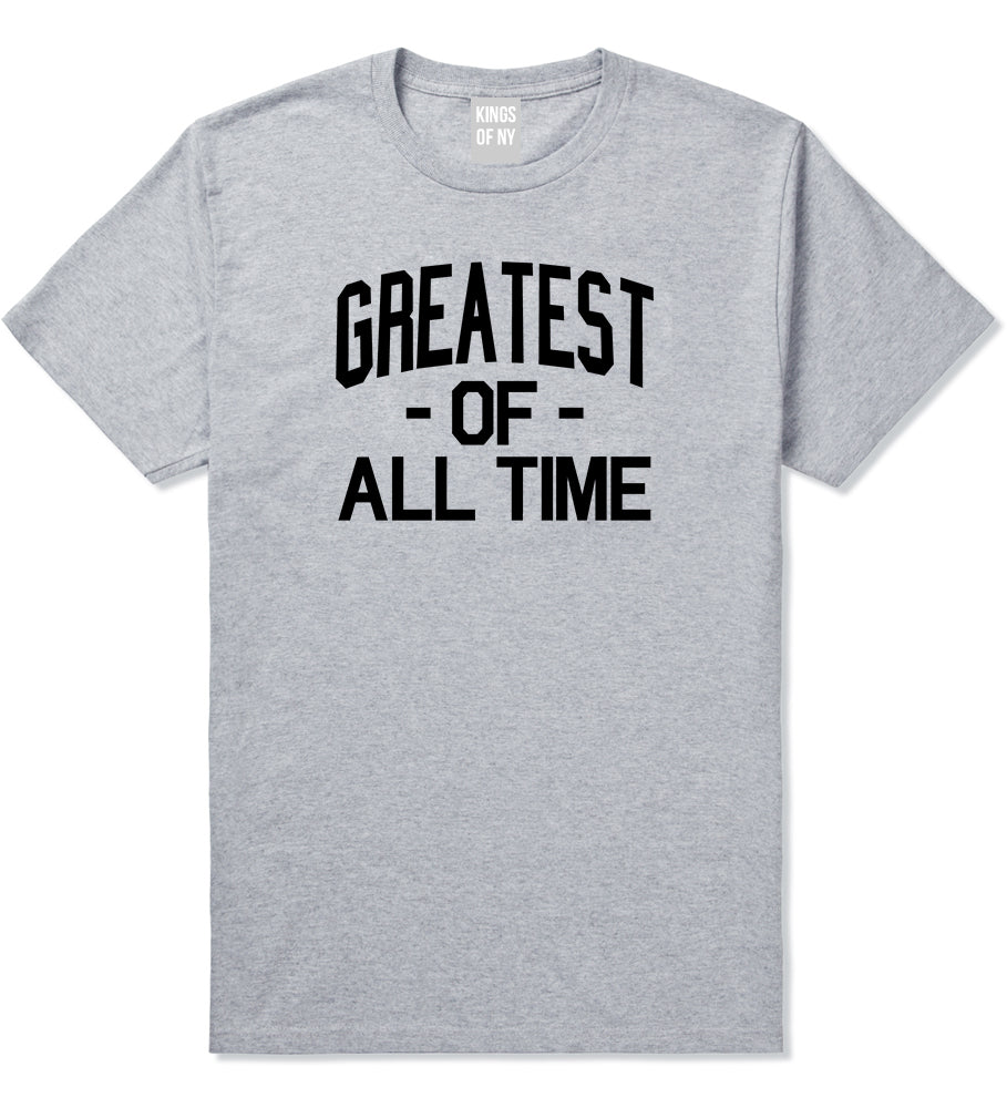 Greatest Of All Time GOAT Mens T-Shirt Grey by Kings Of NY