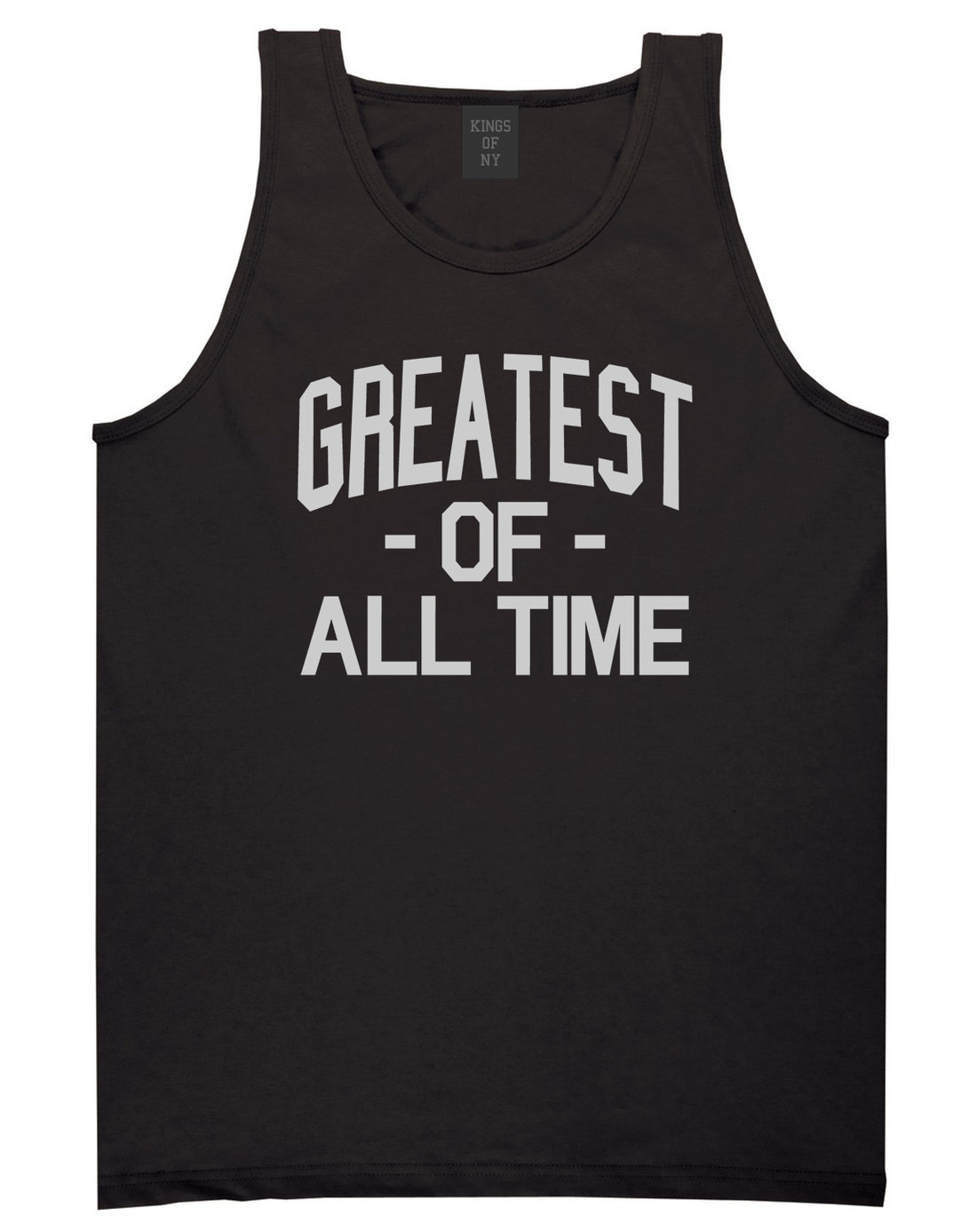 Greatest Of All Time GOAT Mens Tank Top Shirt Black by Kings Of NY