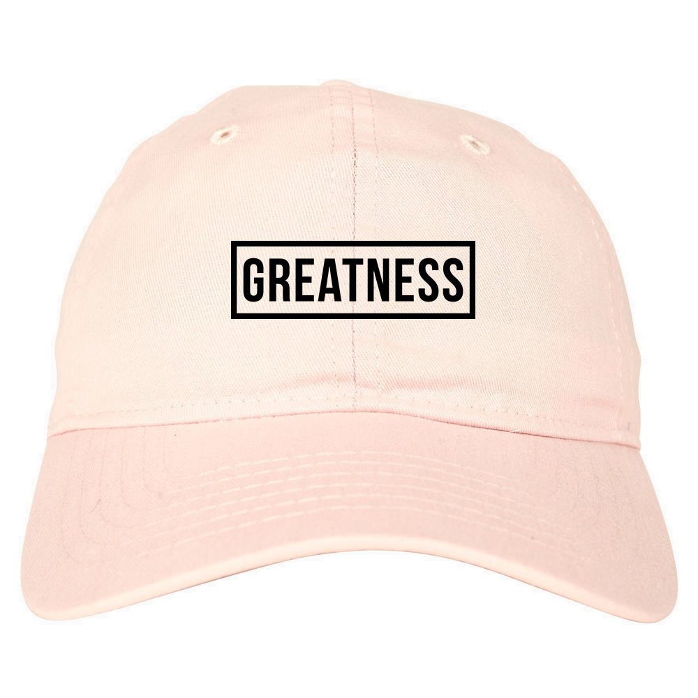 Greatness Box Mens Dad Hat Pink