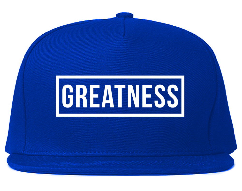 Greatness Box Mens Snapback Hat Royal Blue