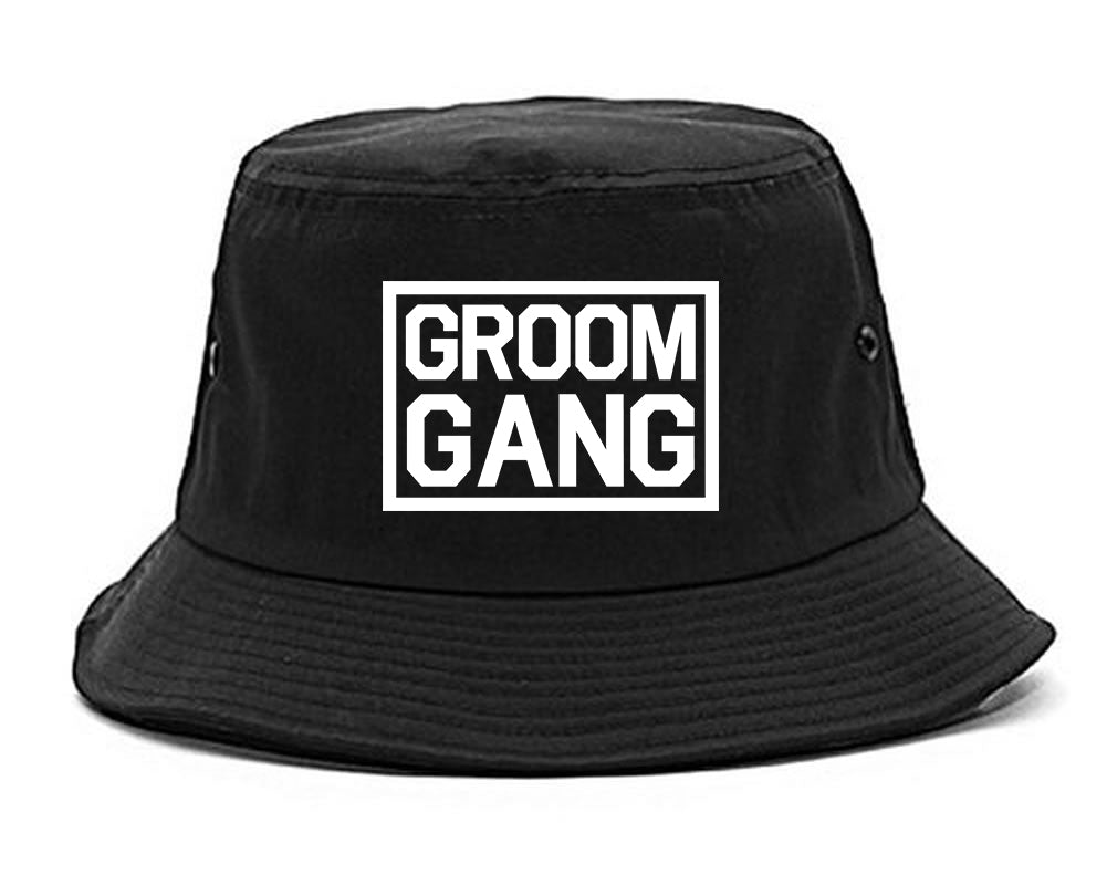 Groom Gang Bachelor Party Bucket Hat Black