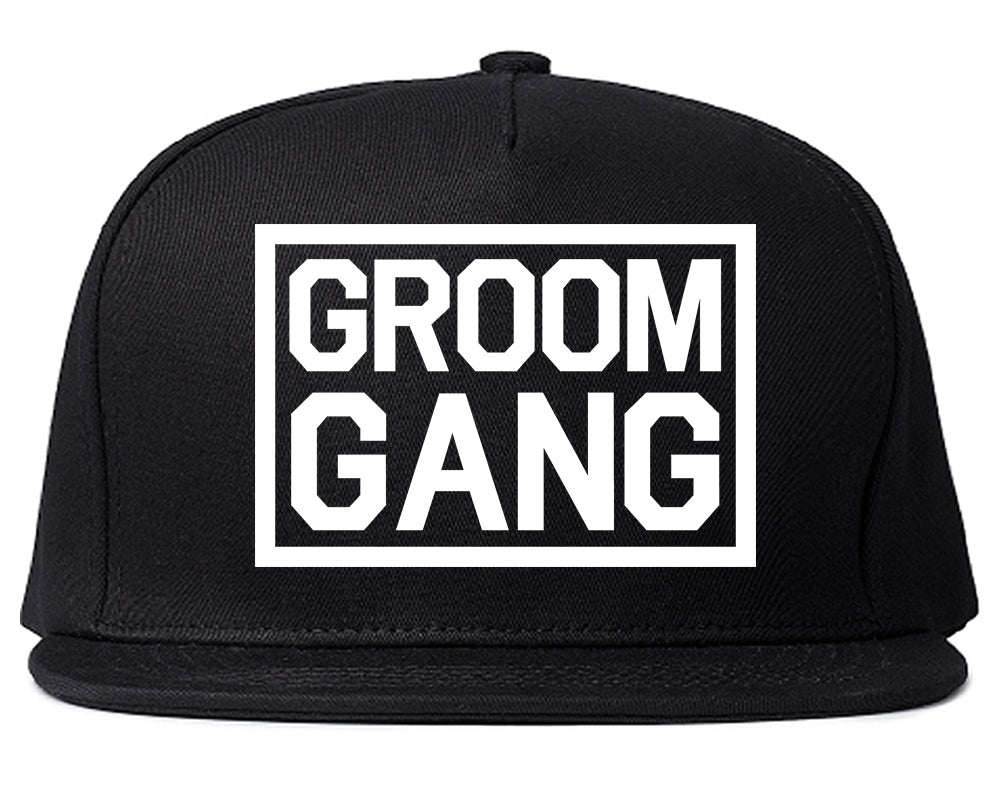 Groom Gang Bachelor Party Snapback Hat Black