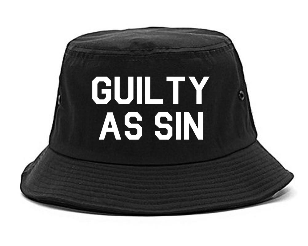 Guilty As Sin Mens Bucket Hat Black