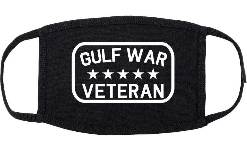 Gulf War Veteran Cotton Face Mask Black