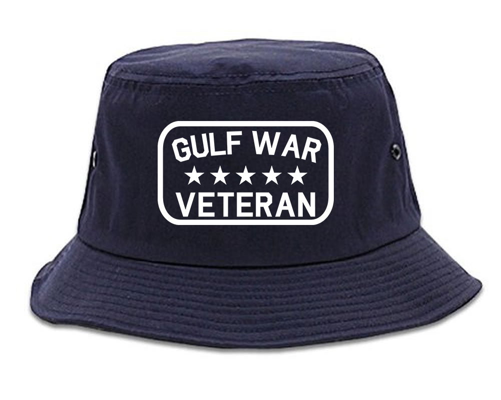 Gulf War Veteran Mens Snapback Hat Navy Blue