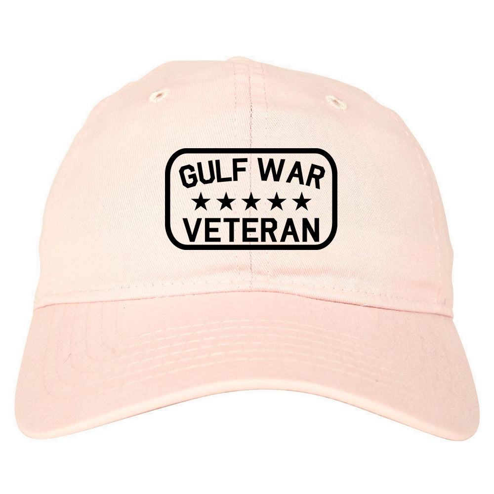 Gulf War Veteran Mens Dad Hat Baseball Cap Pink