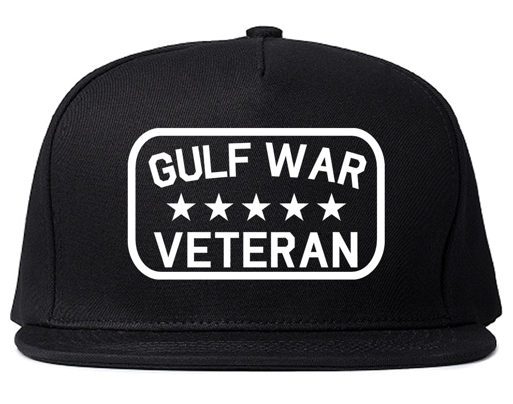 Gulf War Veteran Mens Snapback Hat Black
