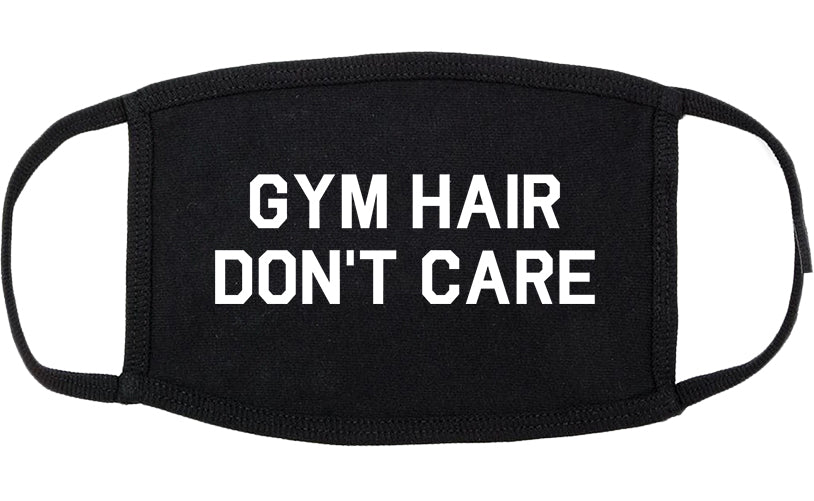 Gym Hair Dont Care Cotton Face Mask Black