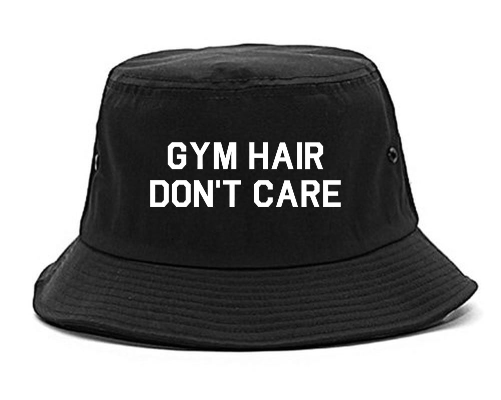 Gym Hair Dont Care Mens Snapback Hat Black
