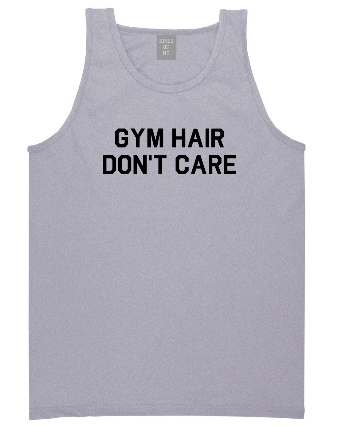 Gym Hair Dont Care Mens Tank Top Shirt Grey