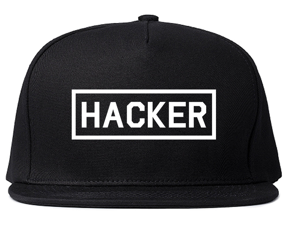 Hacker Computer Programmer Mens Snapback Hat Black