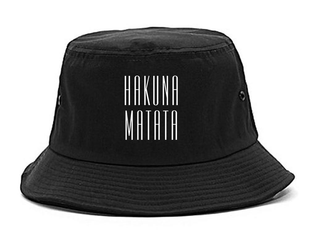 Hakuna Matata No Worries Mens Snapback Hat Black