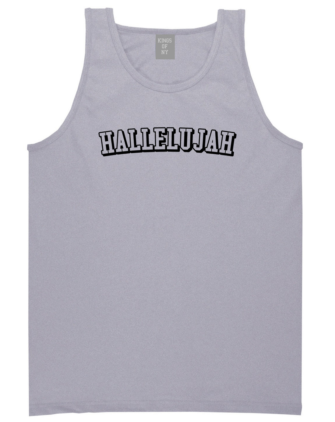 Hallelujah Praise The Lord Mens Tank Top T-Shirt Grey